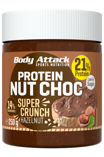 Body Attack Protein Nut Choc - Super Crunch 250g