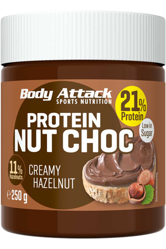 Body Attack Protein Nut Choc - Creamy Hazelnut 250g