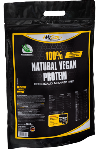 My Supps 100% Natural Vegan Protein - 2kg