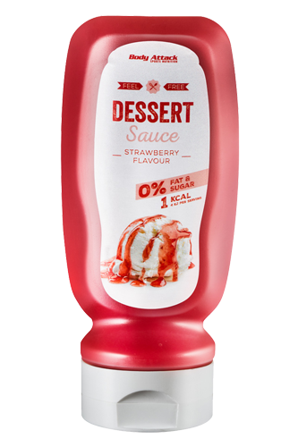 Body Attack Dessert Sauce Strawberry Flavour - 320 ml