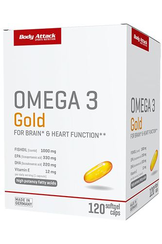 Body Attack Omega 3 Gold - 120 Softgel Caps