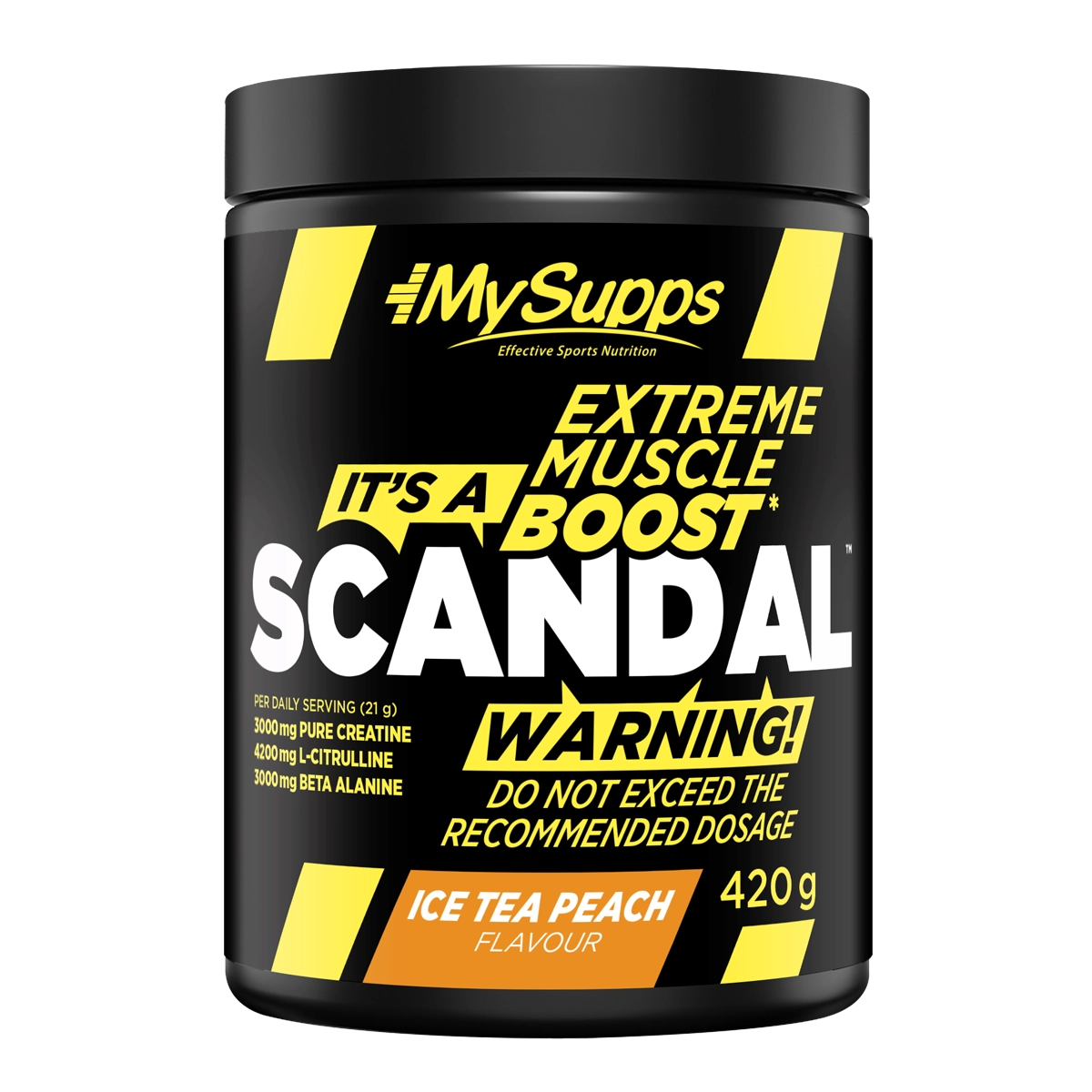 Eine Dose MY Supps Extreme Muscle Boost 