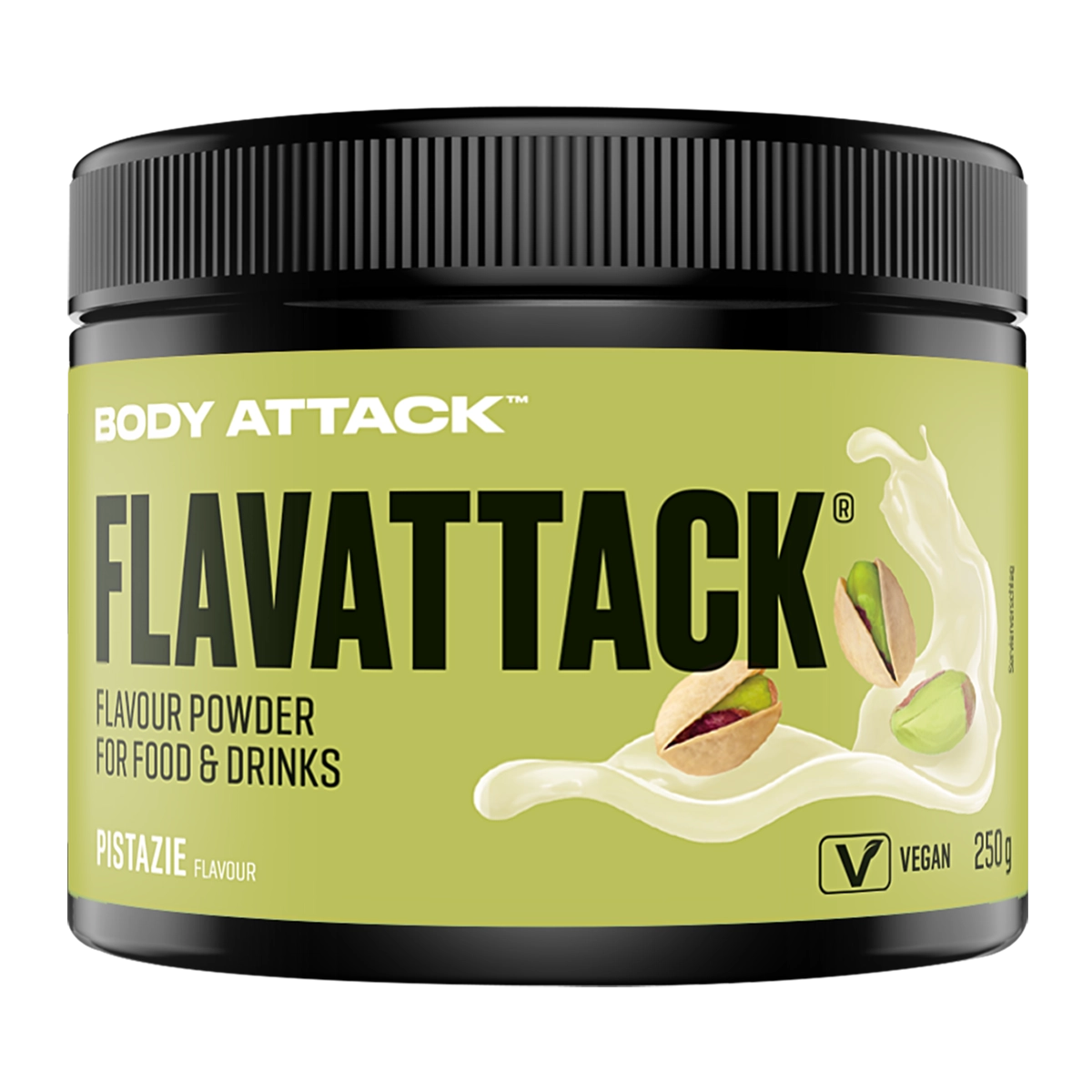 Eine Dose Flav Attack Pistazie