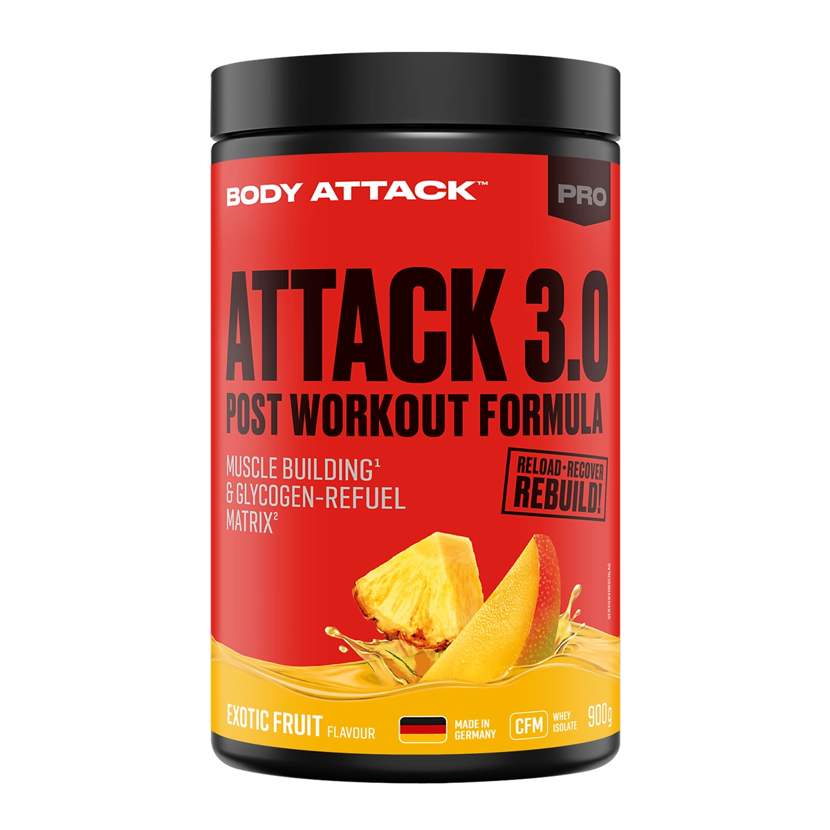 Eine Dose Attack 3.0 Post Workout Formula Exotic Fruit 
