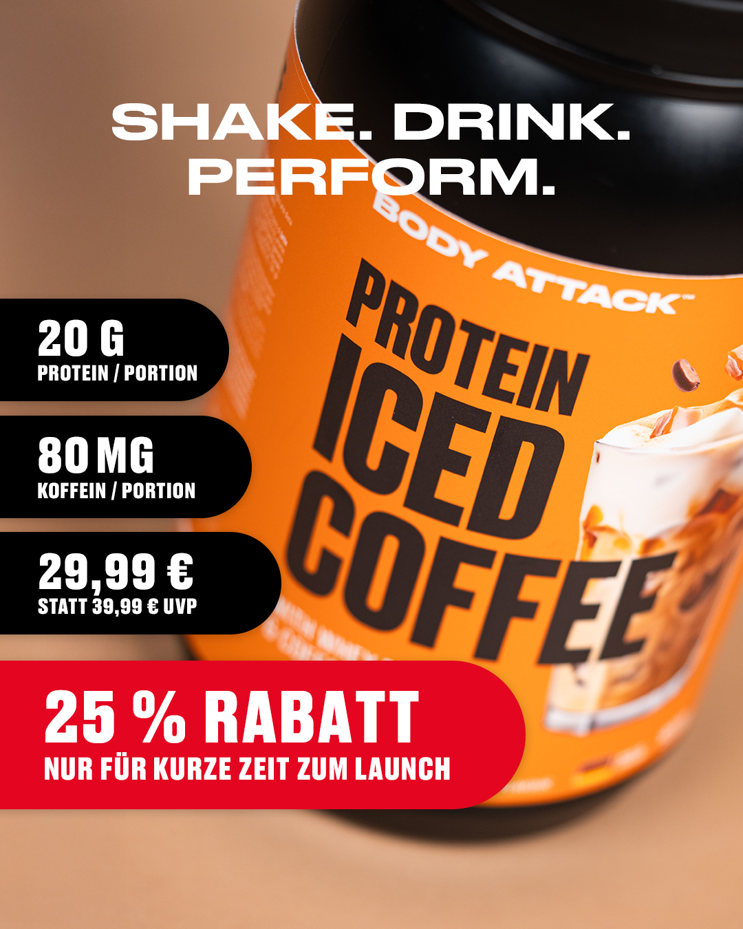 Protein Iced Coffee Banner